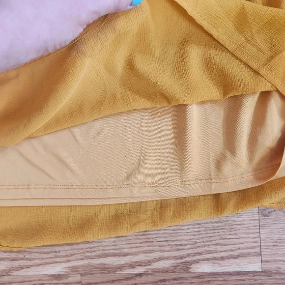 NWT The Impeccable Pig Mustard Mini Dress, Size M. - Picture 5 of 9